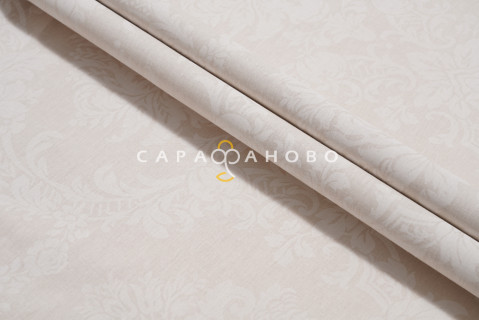 Ткань Поплин Жаккард 220 см рис. 10333/1 Жемчуг