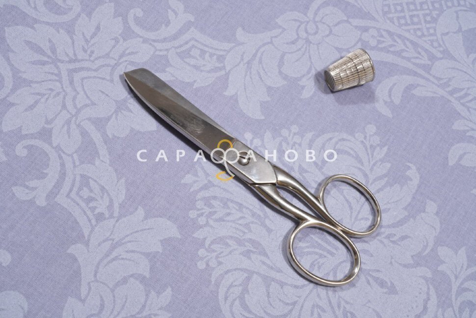 Ткань Поплин Жаккард 220 см рис. 10333/9 Графит