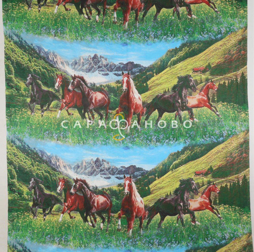 Ткань Бязь набивная 150 см 120 гр рис 1454