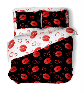 Ткань Бязь 150 см рис Sweet lips 10470 вид 1