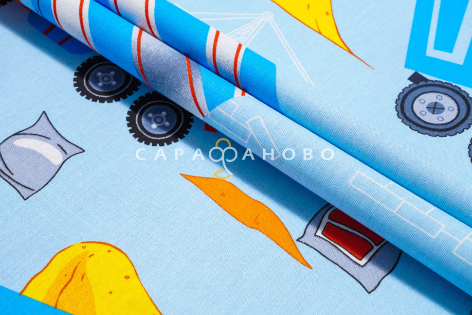 Ткань бязь 150 см рис. 12365-1 Строитель (основа)