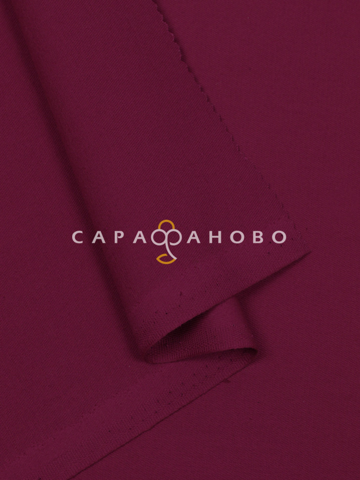 Саржа гладкокрашеная 150 см, 035 Бордо 240 +/- 13 г/м2