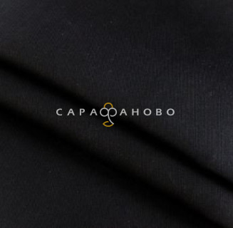 Ткань Диагональ 85 см 200 гр Черная арт. 1120-206
