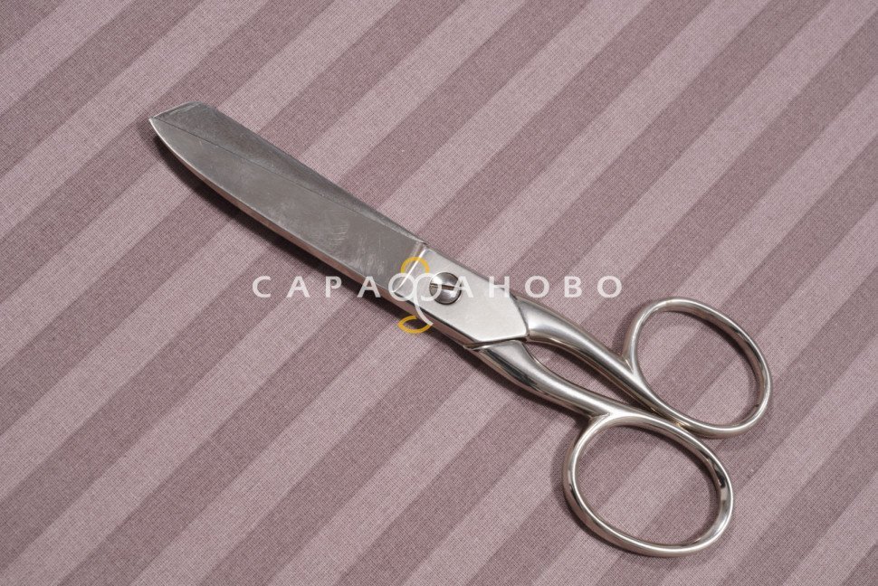 Ткань Поплин-страйп 220 см рис. 12245/5 Какао
