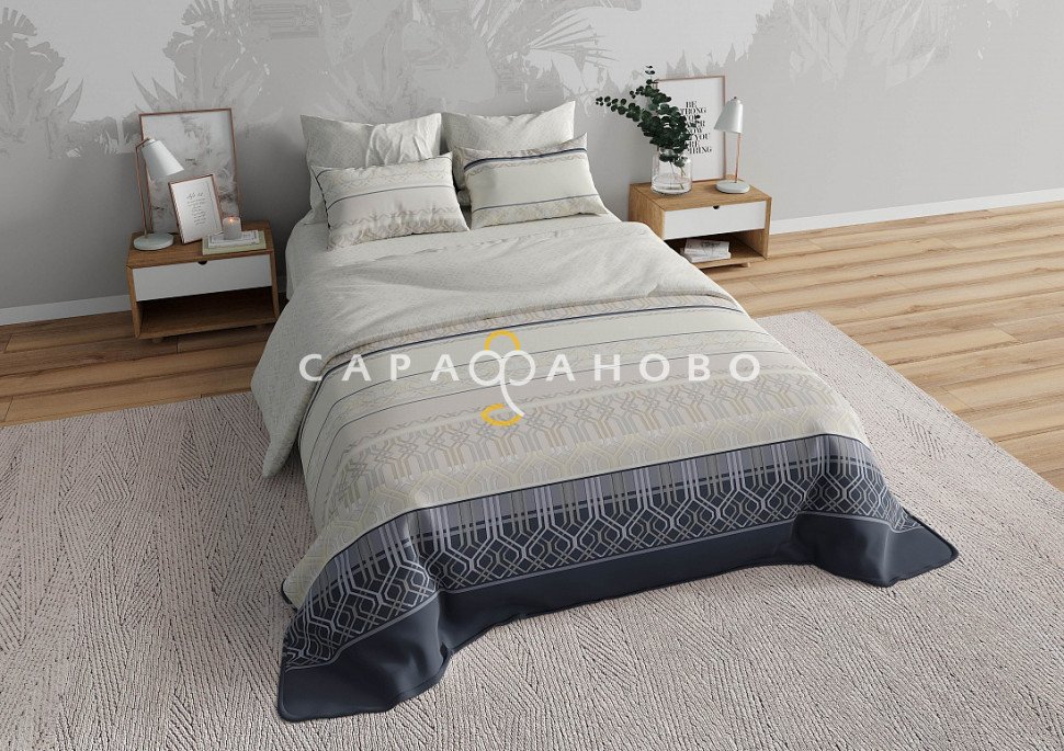 Ткань Перкаль 220 см 115 гр рис Афина вид 1 (основа)