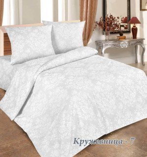 Ткань поплин 220 см "Кружевница" рис 10425 вид 7
