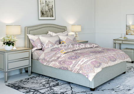 Ткань Бязь 220 см рис.  9175-1 "Диана"