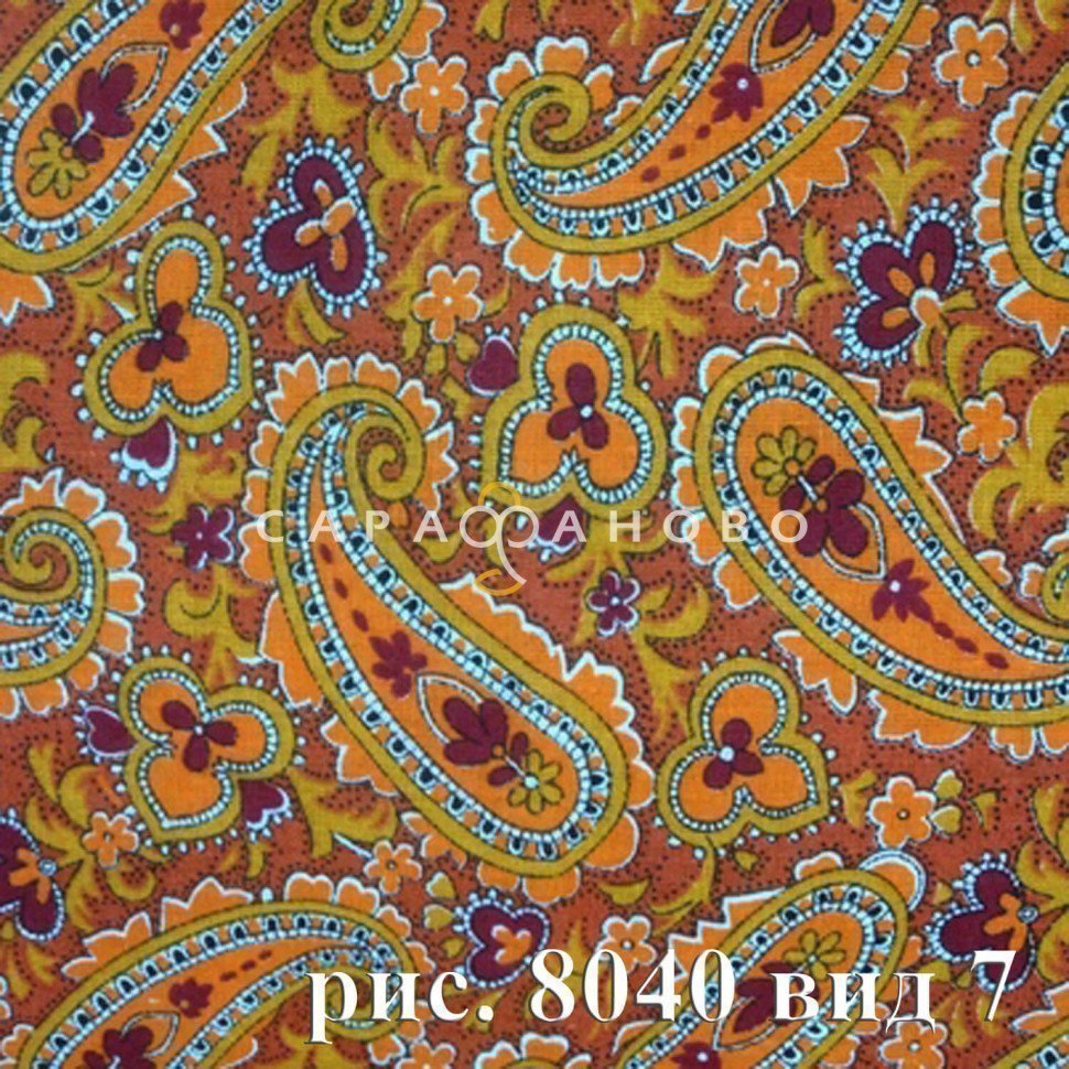 Ткань Бязь 150 см Плательная Коллекция рис 8040 вид 7