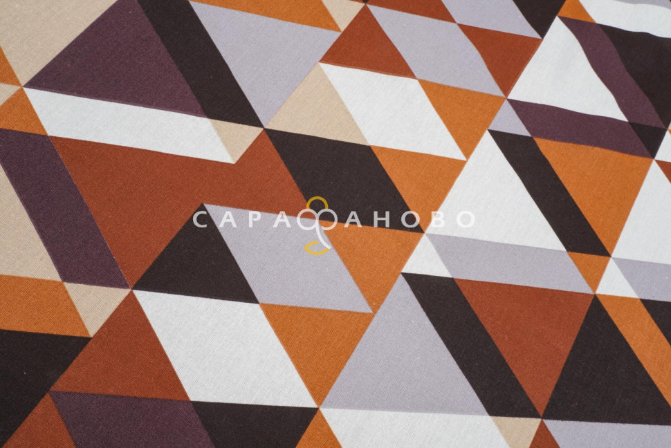 Ткань Бязь 220 см. Гравитация кофе рис. 28217/2