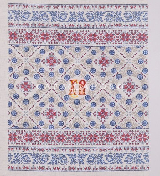 Ткань Рогожка 150 см рис. 10915-1 Воскресенье