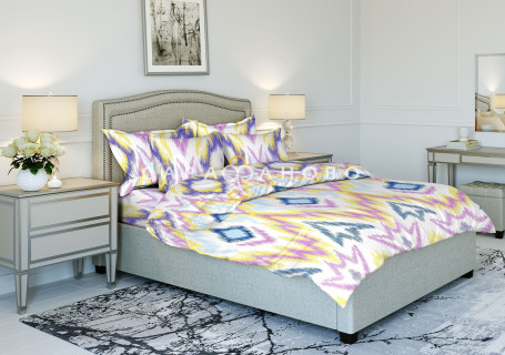 Ткань Бязь 220 см рис. 7752-1 "Икат"