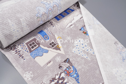 Ткань Полотно вафельное 50 см рис 29220 вид 1 Сказочные гномики