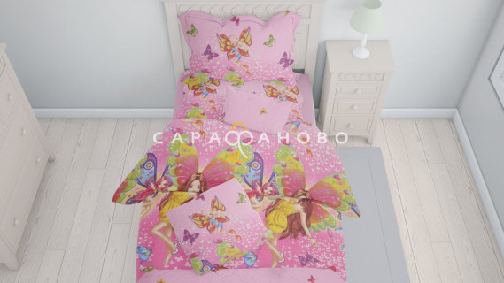 Ткань Бязь 220 см "Красотки" рис 8032-1