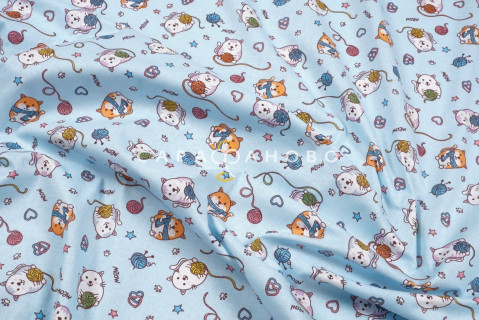 Ткань Ситец 95 см Мурзики рис 21255 вид 2