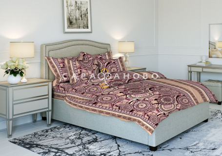 Ткань Бязь 150 см рис. 9276-2 "Ореол"