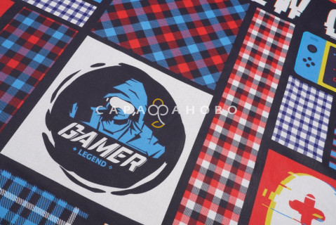 Ткань Перкаль 150 см "Game" рис 13111 вид 1