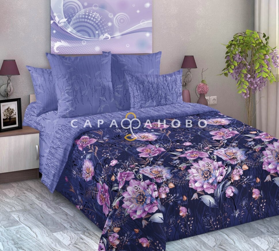 Ткань Перкаль 220 см рис. 660611 Вечерние грёзы (основа)