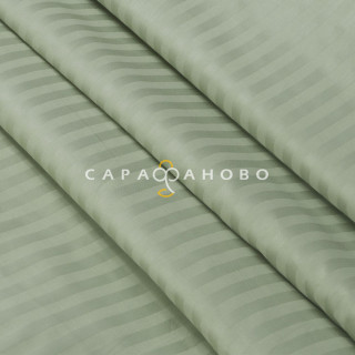 Ткань Полисатин (микрофибра) 220 см страйп 1х1 90 гр диз. (12-0313) фисташка