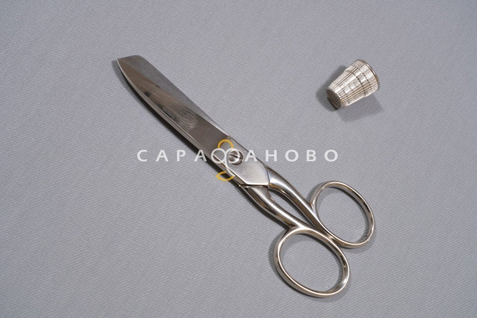 Ткань Тик 150 см 205 гр рис 16460 светлый графит 1