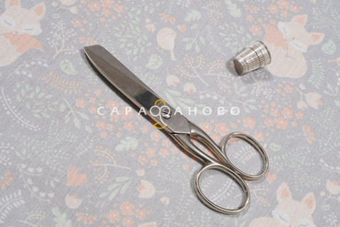 Ткань Бязь 150 см. Лисички серый рис. 7247/1