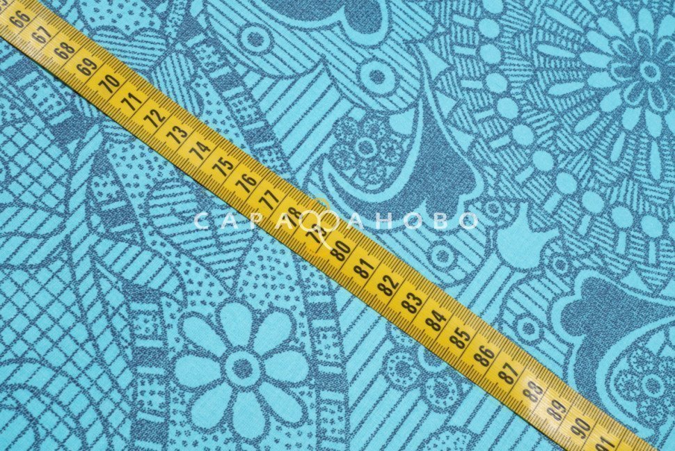 Ткань Поплин 220 см 115 гр рис Притяжение вид 1