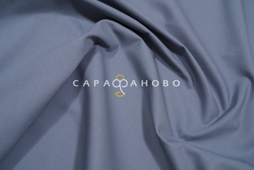 Ткань Саржа №040 12с18 Светло-серый с ВО