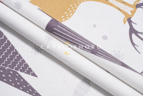 Ткань Поплин 220 см 110 гр Лапландия (778-1) Светится в темноте