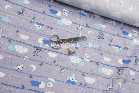 Ткань Ситец 95 см "Зебра" рис 21177 вид 4