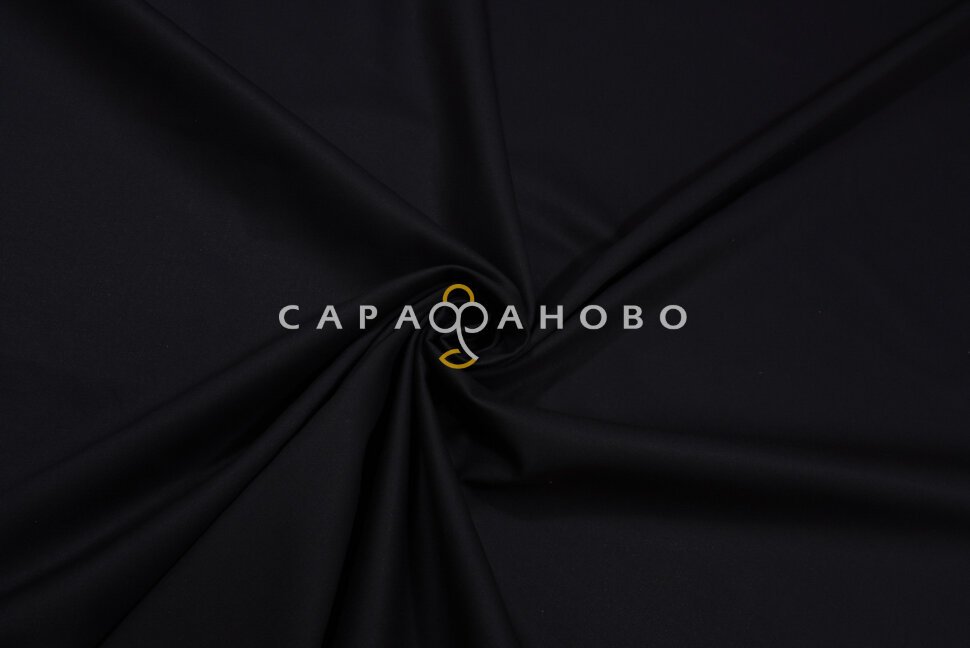 Ткань Саржа 150 см 240 гр/м2 №316 Черный
