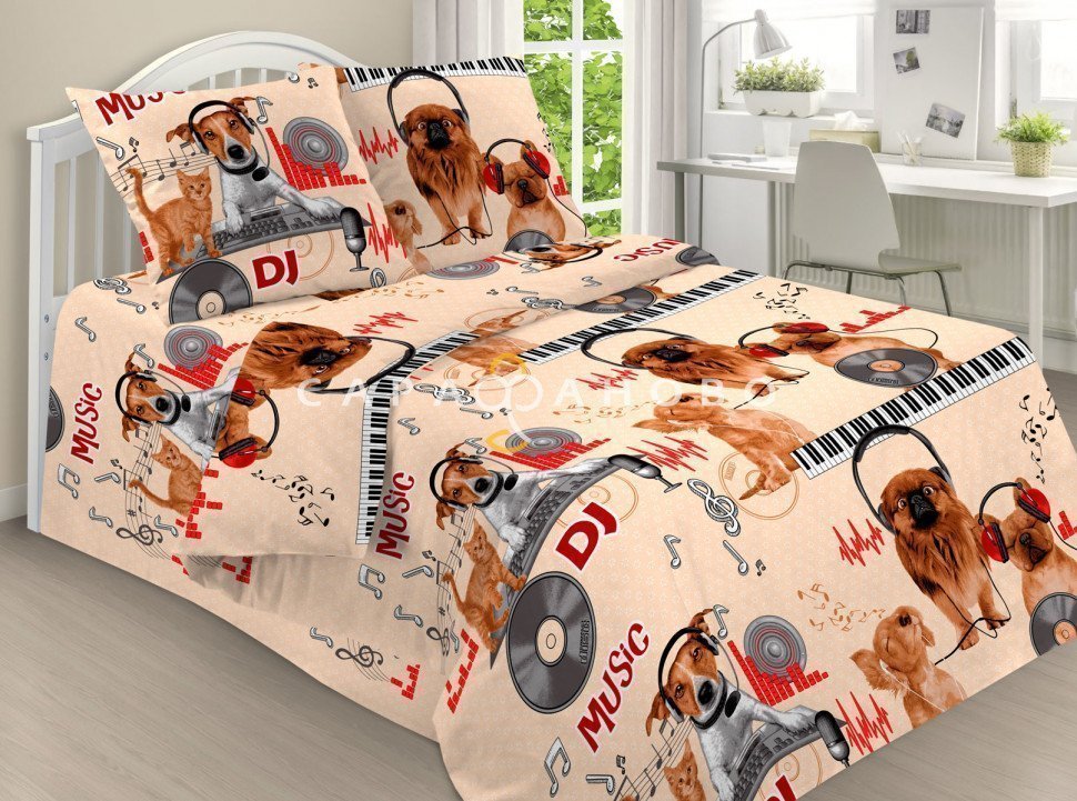Ткань поплин 150 см детский рис 1815