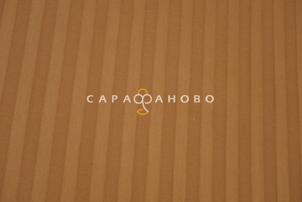 Ткань Страйп-Сатин 240 см рис. 36002 Шоколад (полоса 1х1)