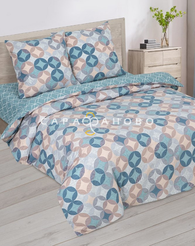 Ткань Поплин 220 см 115 гр рис Куба вид 1 (компаньон)