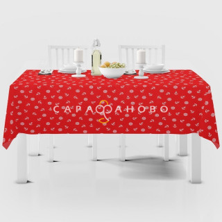 Ткань Рогожка 150 см 150 гр рис №639-2 Якоря