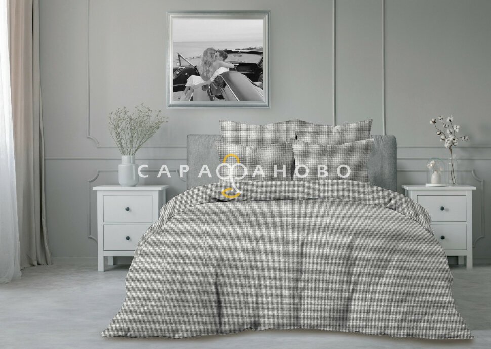 Ткань Перкаль 220 см рис Гленчек б/з