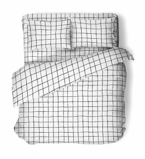 Ткань Поплин 150 см 110 гр 10310/1 Волнистая клетка