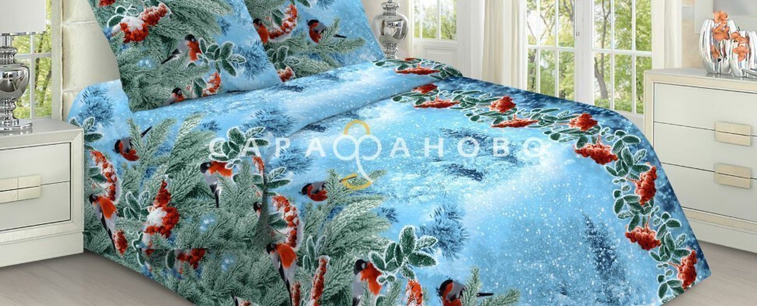 Ткань с рисунком Зимы